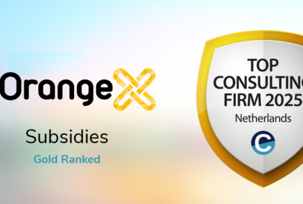 beste adviesbureau subsidiemanagement 2025 orangex embleem